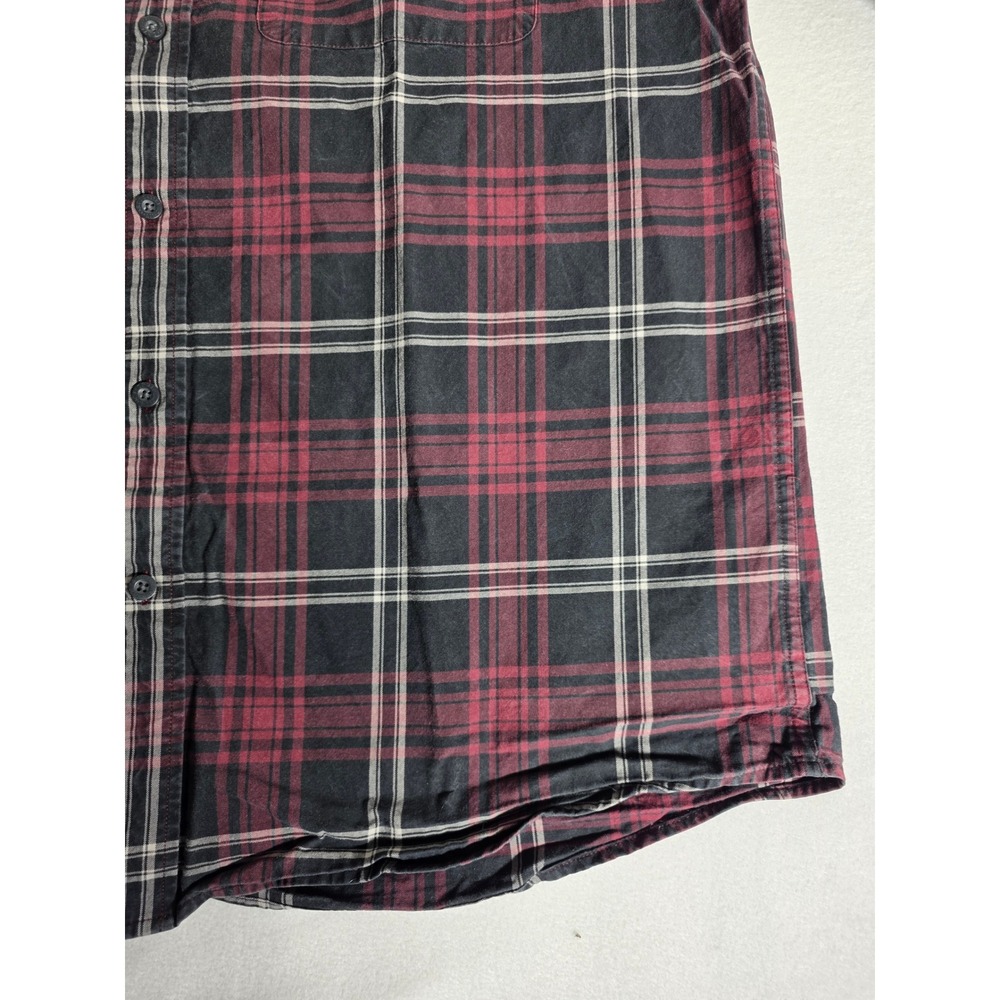Orvis Mens XL Shirt Classic Collection Plaid Long Sleeve Button Down Red Black - Picture 14 of 14